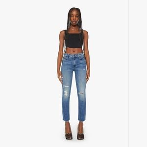 Mother Denim The Mid Rise Dazzler Ankle Fray In Weekend Warrior Jean 27